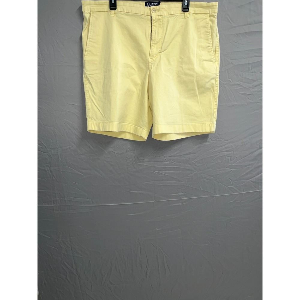 Chaps Chino‎ Shorts Womens 38 Beige Cotton Stretch Flat Front Streetwear Casual